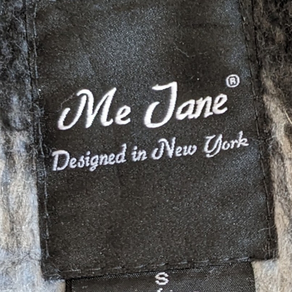 Me Jane Wool Blend Whimsical Dressy Coat Size S Blue & Black - Picture 7 of 10